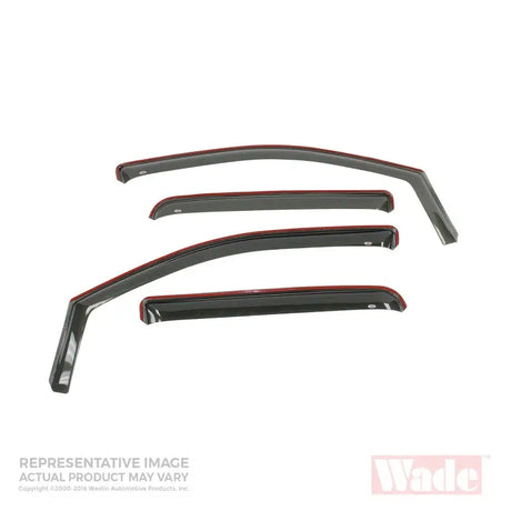 Westin 2007-2018 Toyota Tundra Crew Max Wade In-Channel Wind Deflector 4pc - Smoke - Truck & Automotive