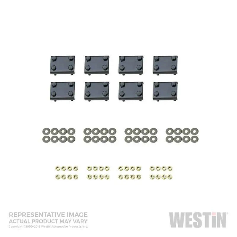 Westin 2007-2018 Toyota Tundra Double Cab/CrewMax Premier Oval Nerf Step Bar Mount Kit - Black 