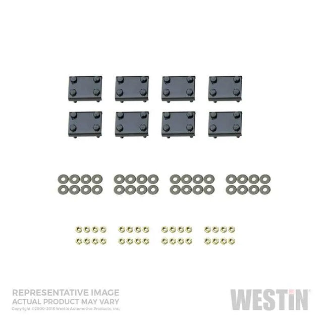 Westin Westin 2007-2018 Toyota Tundra Double Cab/CrewMax Premier Oval Nerf Step Bar Mount Kit - Black