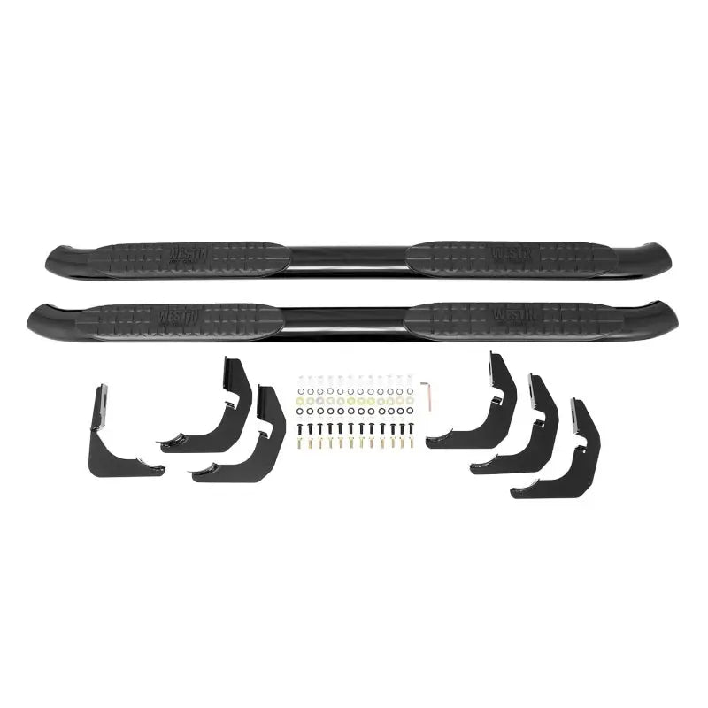 Westin 2009-2014 Ford F-150 SuperCab PRO TRAXX 4 Oval Nerf Step Bars - Black - Truck & Automotive