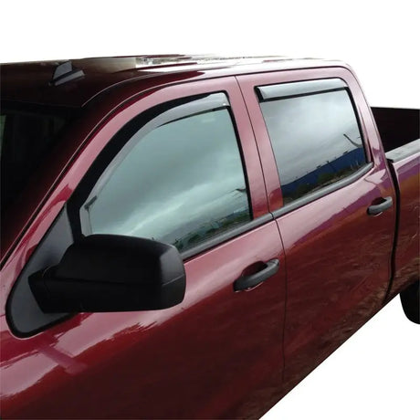 Westin 2014-2018 Chevy Silverado 1500 Crew Cab Wade In-Channel Wind Deflector 4pc - Smoke - Truck & Automotive