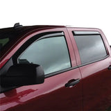 Westin 2014-2018 Chevy Silverado 1500 Crew Cab Wade In-Channel Wind Deflector 4pc - Smoke - Truck & Automotive