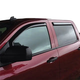 Westin 2014-2018 Chevy Silverado 1500 Crew Cab Wade In-Channel Wind Deflector 4pc - Smoke - Truck & Automotive