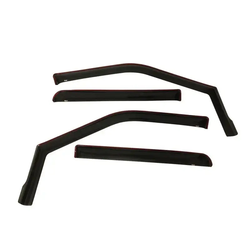 Westin 2015-2018 Ford F-150 SuperCrew Wade In-Channel Wind Deflector 4pc - Smoke - Truck & Automotive