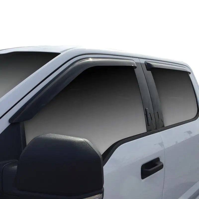 Westin 2015-2018 Ford F-150 SuperCrew Wade Slim Wind Deflector 4pc - Smoke - Truck & Automotive
