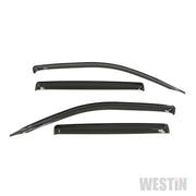 Westin 2017 Honda Ridgeline Wade Slim Wind Deflector 4pc - Smoke - Truck & Automotive