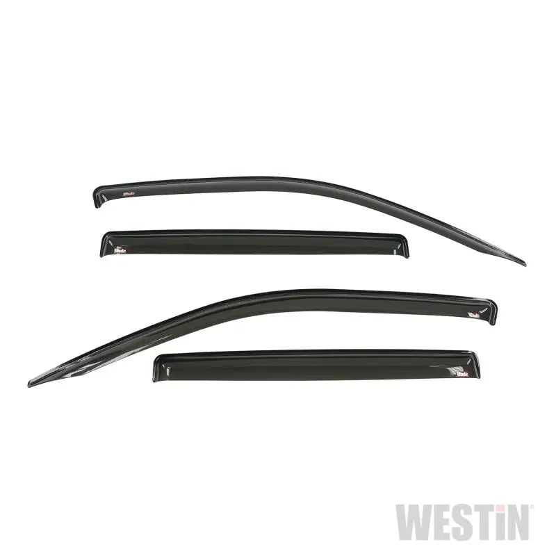 Westin 2017 Honda Ridgeline Wade Slim Wind Deflector 4pc - Smoke - Truck & Automotive