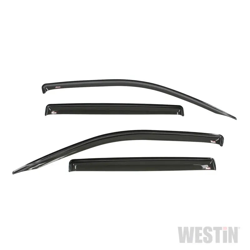 Westin 2017 Honda Ridgeline Wade Slim Wind Deflector 4pc - Smoke - Truck & Automotive