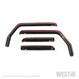 Westin 2018-2019 Jeep Wrangler JL Unlimited Wade In-Channel Wind Deflector 4pc - Smoke 