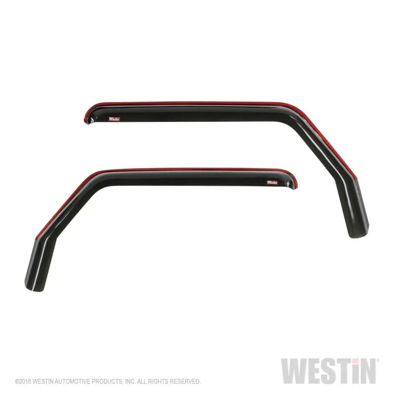 Westin Westin 2018-2019 Jeep Wrangler JL Wade In-Channel Wind Deflector 2pc - Smoke