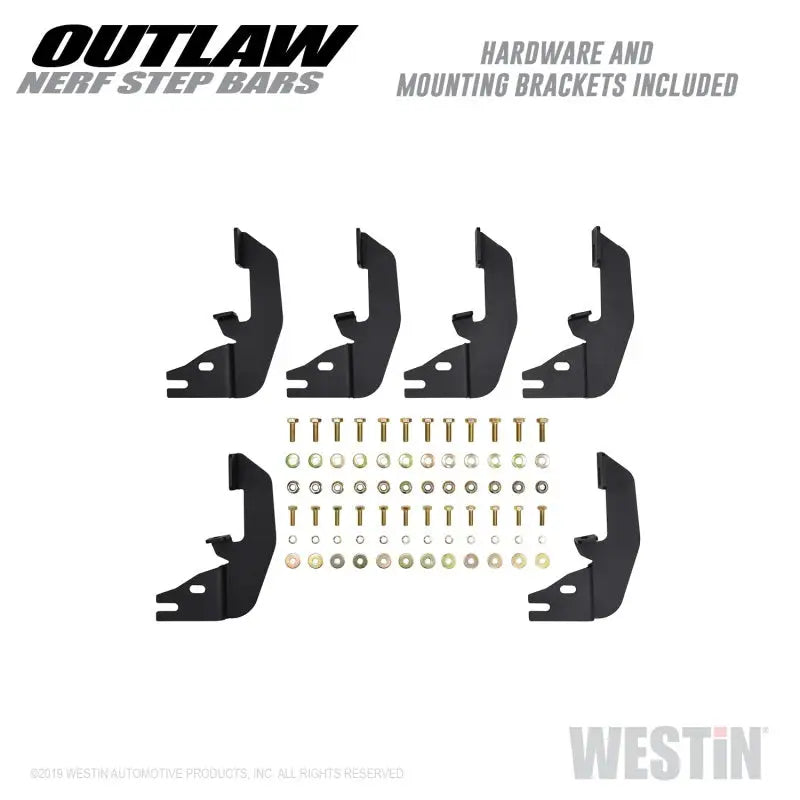 Westin 2019 Chevrolet/GMC Silverado/Sierro Crew Cab Outlaw Nerf Step Bars 