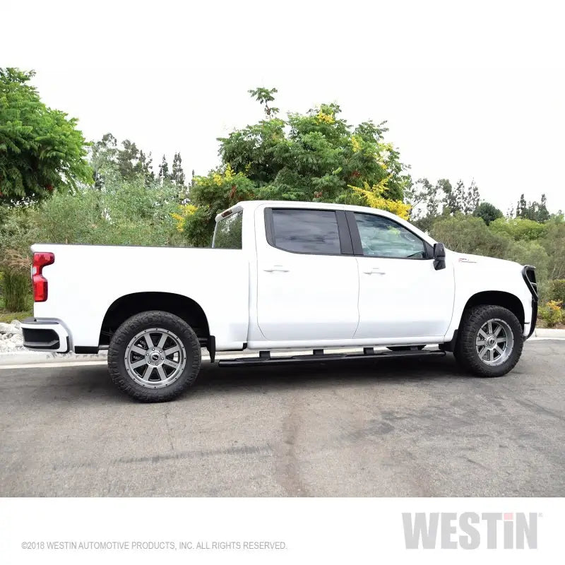 Westin 2019 Chevrolet Silverado/Sierra 1500 CC (5.5ft) PRO TRAXX 5 WTW Oval Nerf Step Bars - Black 