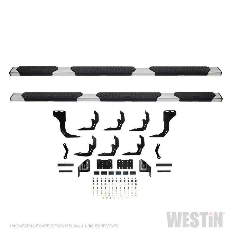 Westin 2019 Chevrolet Silverado/Sierra 1500 Crew Cab (5.5ft) R5 Modular Nerf Step Bars - SS 