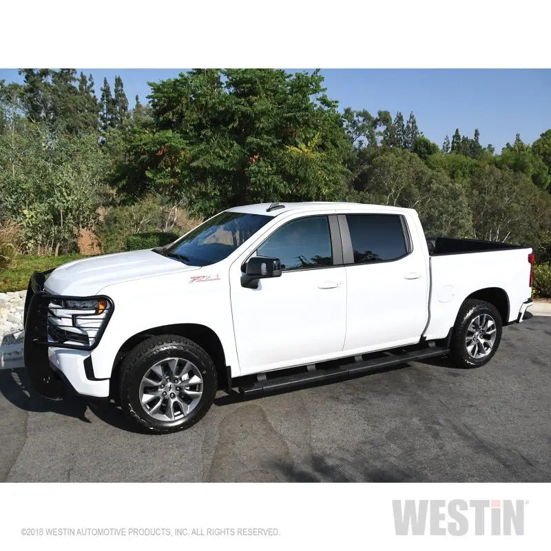 Westin 2019 Chevrolet Silverado/Sierra 1500 Crew Cab (5.5ft) R5 Modular Nerf Step Bars - Black 
