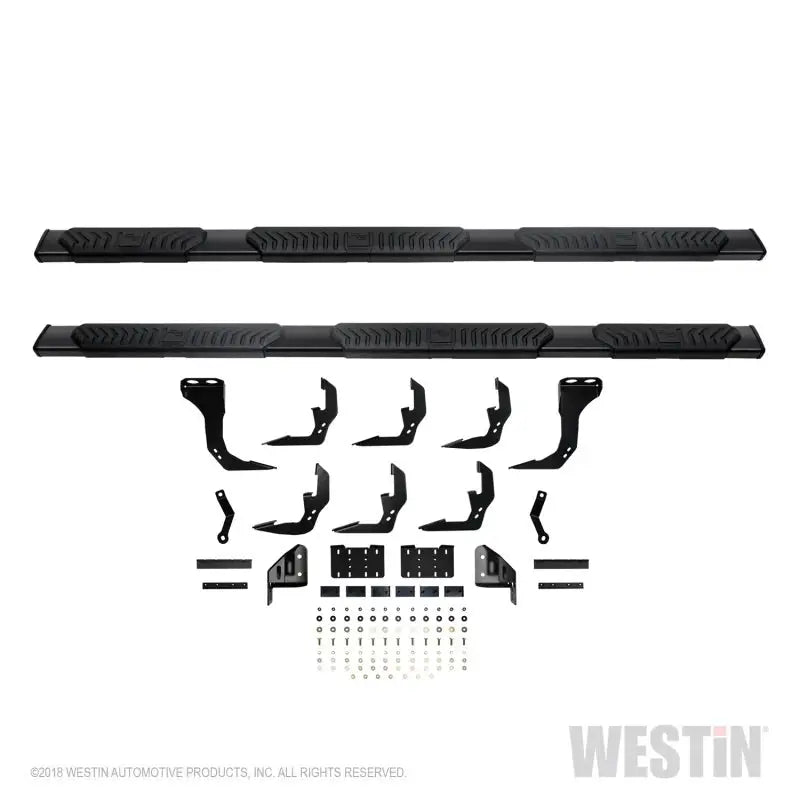 Westin 2019 Chevrolet Silverado/Sierra 1500 Crew Cab (5.5ft) R5 Modular Nerf Step Bars - Black 