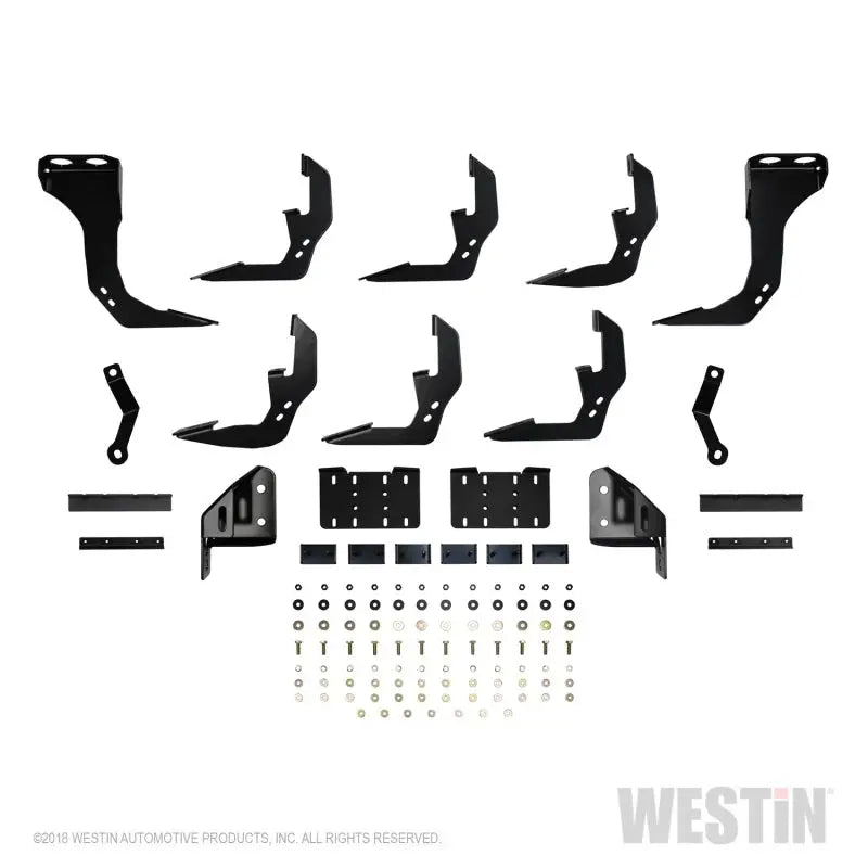 Westin 2019 Chevrolet Silverado/Sierra 1500 Crew Cab (5.5ft) R5 Modular Nerf Step Bars - Black 