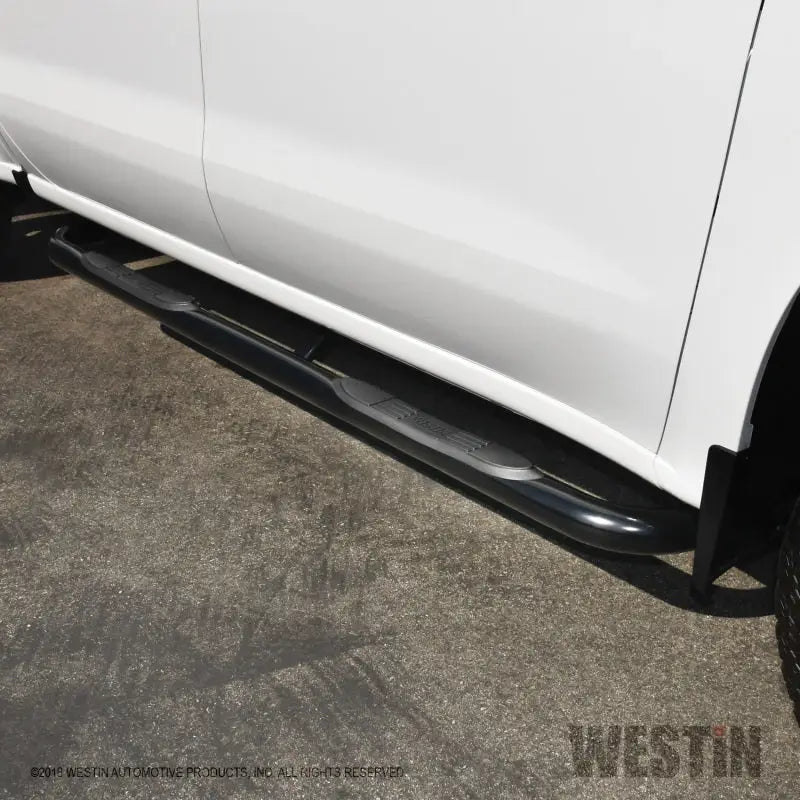 Westin 2019 Chevrolet Silverado/Sierra 1500 Crew Cab E-Series 3 Nerf Step Bars - Black 