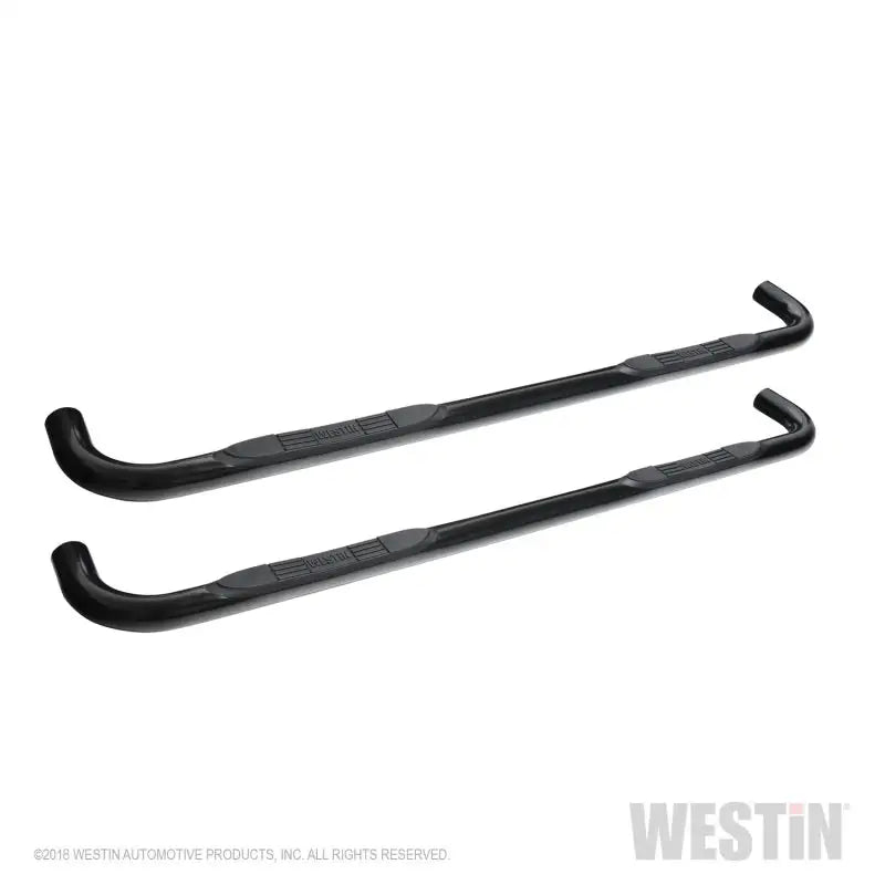 Westin 2019 Chevrolet Silverado/Sierra 1500 Crew Cab E-Series 3 Nerf Step Bars - Black 