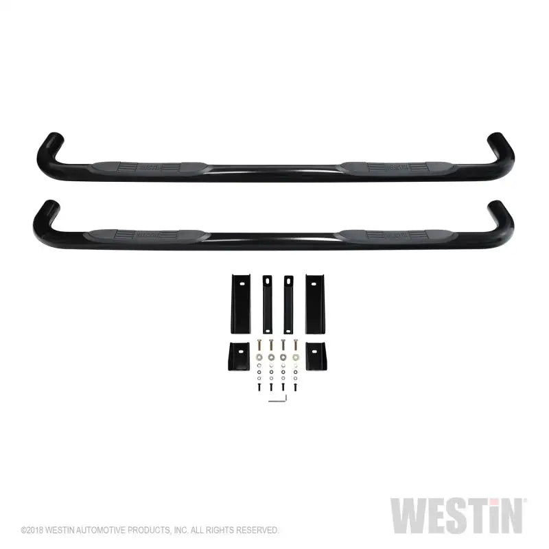 Westin 2019 Chevrolet Silverado/Sierra 1500 Crew Cab E-Series 3 Nerf Step Bars - Black 