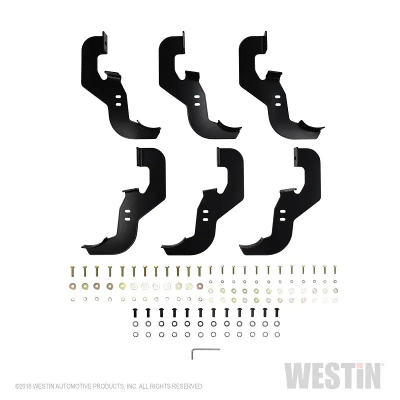 Westin 2019 Chevrolet Silverado/Sierra 1500 Crew Cab Non LD PRO TRAXX 4 Oval Nerf Step Bars - SS 