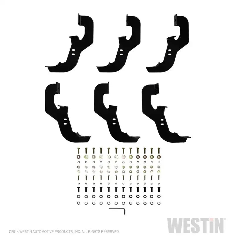 Westin 2019 Chevrolet Silverado/Sierra 1500 Crew Cab Non LD PRO TRAXX 5 Oval Nerf Step Bars - SS 