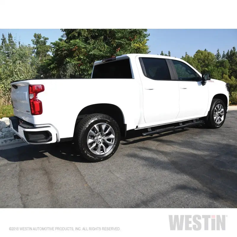 Westin 2019 Chevrolet Silverado/Sierra 1500 Crew Cab Non LD PRO TRAXX 4 Oval Nerf Step Bars - Black 