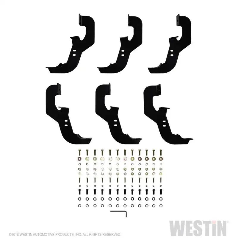 Westin 2019 Chevrolet Silverado/Sierra 1500 Crew Cab Non LD PRO TRAXX 5 Oval Nerf Step Bars - SS 