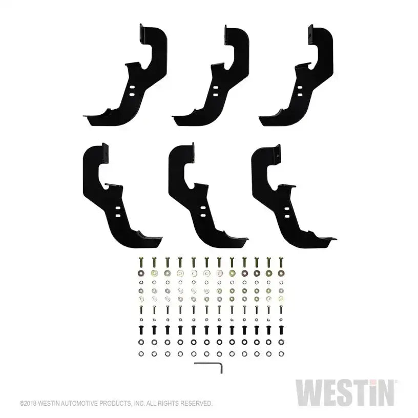 Westin 2019 Chevrolet Silverado/Sierra 1500 Crew Cab Non LD PRO TRAXX 5 Oval Nerf Step Bars - SS 