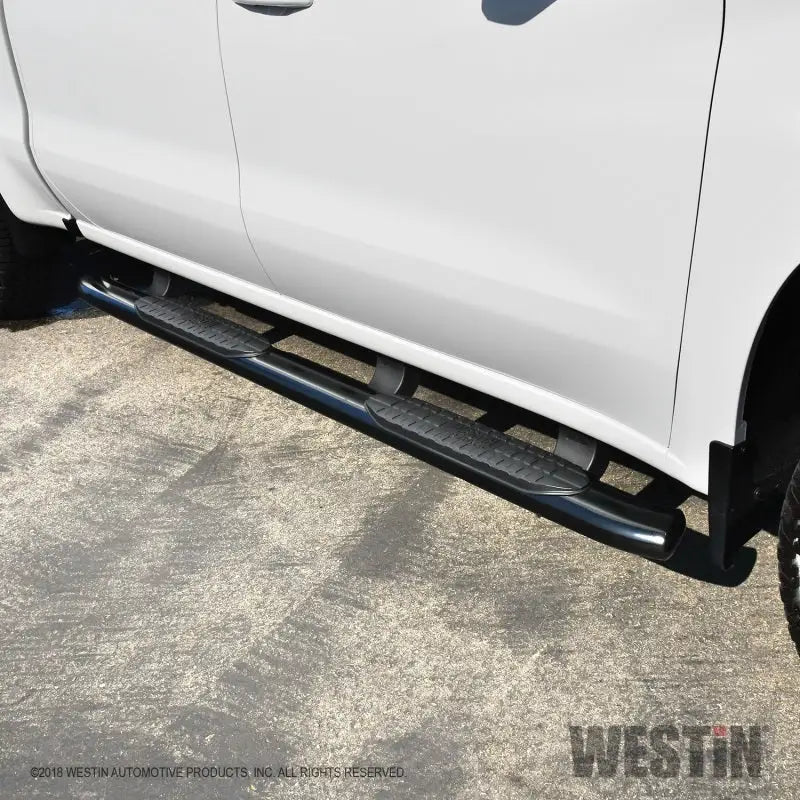 Westin 2019 Chevrolet Silverado/Sierra 1500 Crew Cab Non LD PRO TRAXX 5 Oval Nerf Step Bars - Black 