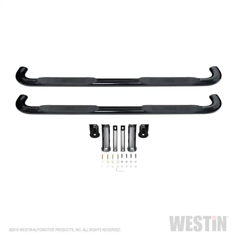 Westin 2019 Chevrolet Silverado/Sierra 1500 Crew Cab Platinum 4 Oval Nerf Step Bars - Black 