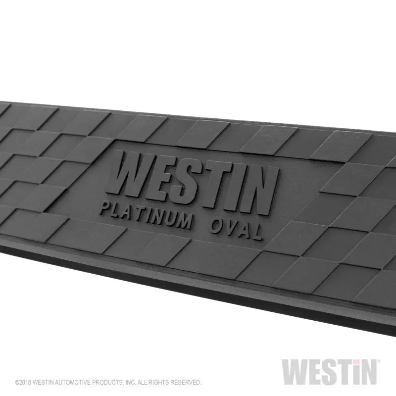 Westin 2019 Chevrolet Silverado/Sierra 1500 Crew Cab Platinum 4 Oval Nerf Step Bars - Black 