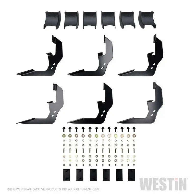 Westin 2019 Chevrolet Silverado/Sierra 1500 Crew Cab R5 Nerf Step Bars - Black 