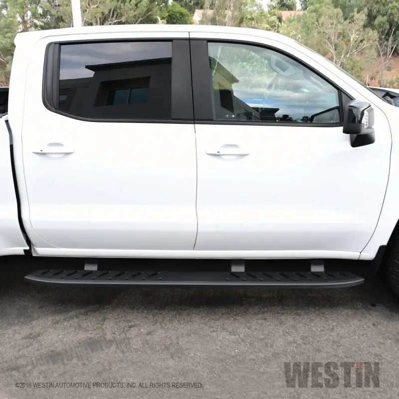 Westin 2019 Chevrolet Silverado/Sierra 1500 Crew Cab Thrasher Running Boards - Textured Black 
