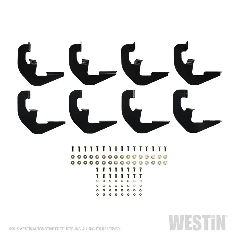 Westin Westin 2019 Chevrolet Silverado/Sierra 1500 Double/CC Non LD Running Board Mount Kit - Black