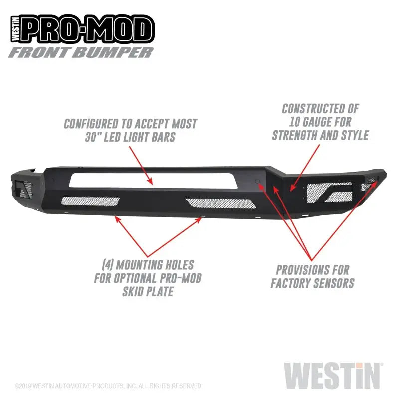 Westin  2019 Dodge Ram 1500 ( Excludes 1500 Classic & Rebel Models )  Pro-Mod Front Bumper 