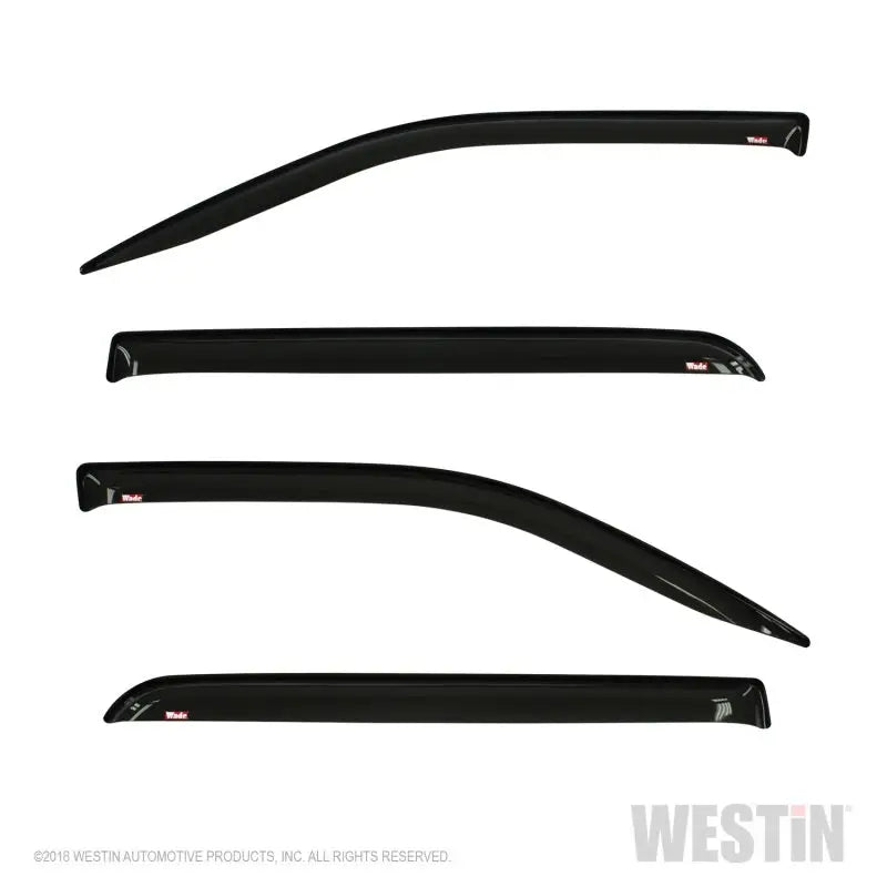 Westin 2019 RAM 1500 Crew Cab (Non Classic) Wade Slim Wind Deflector 4pc - Smoke 