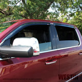 Westin 2019 RAM 1500 Crew Cab (Non Classic) Wade Slim Wind Deflector 4pc - Smoke 
