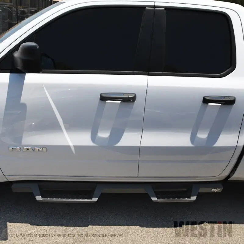 Westin 2019 Ram 1500 Quad Cab Drop Nerf Step Bars - Textured Black 