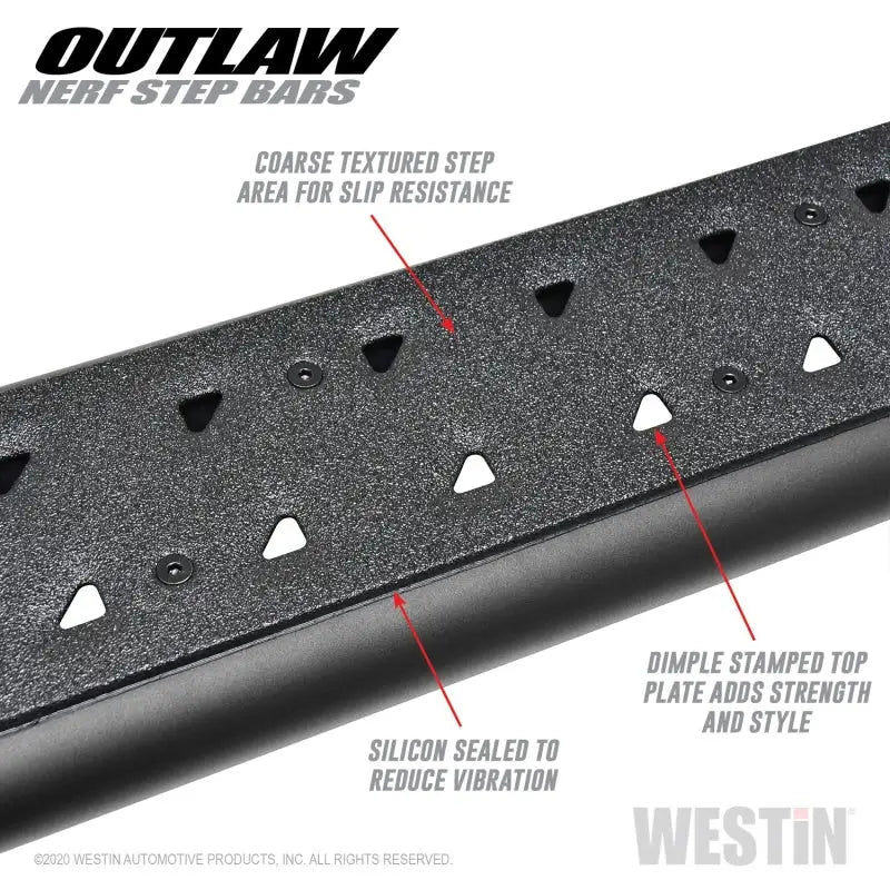 Westin 2020 Jeep Gladiator Outlaw Nerf Step Bars - Textured Black - Truck & Automotive