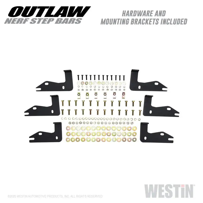 Westin 2020 Jeep Gladiator Outlaw Nerf Step Bars - Textured Black - Truck & Automotive