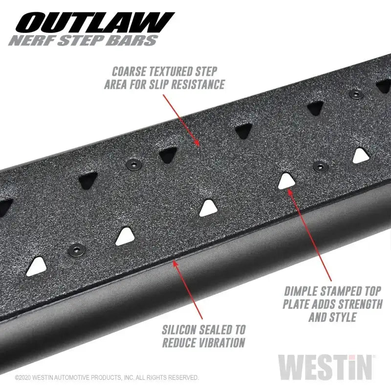 Westin 2020 Jeep Gladiator Outlaw Nerf Step Bars - Textured Black - Truck & Automotive