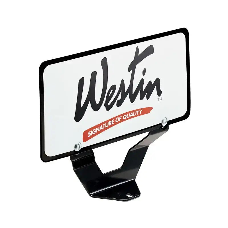 Westin Bull Bar License Plate Relocator - Black - Truck & Automotive