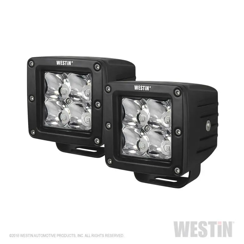 Westin Compact LED 5W 3.2 inch x 3 (Set of 2) - Black - Truck & Automotive