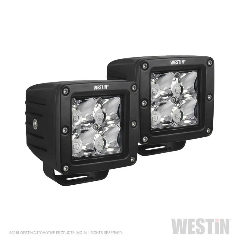 Westin Compact LED 5W 3.2 inch x 3 (Set of 2) - Black - Truck & Automotive