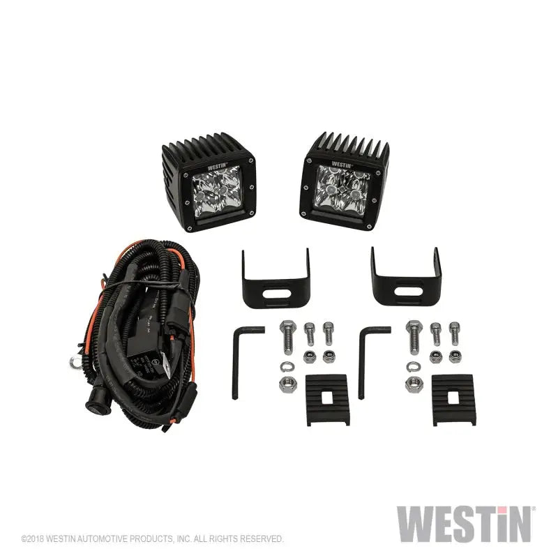 Westin Compact LED 5W 3.2 inch x 3 (Set of 2) - Black - Truck & Automotive