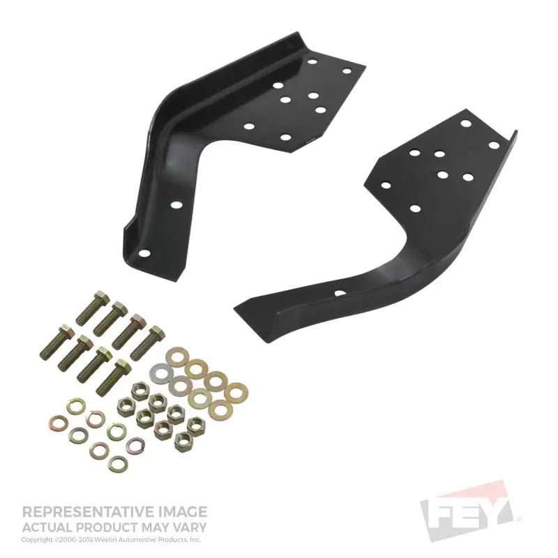 Westin/Fey 78-96 Ford Bronco Universal Aftermarket Bumper Mount Kit - Black - 95600