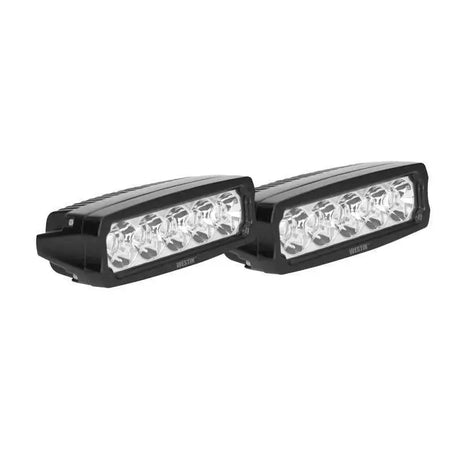 Westin Fusion5 LED Light Bar Single Row 5.5 inch Flex w/3W Epistar (Set of 2) - Black 