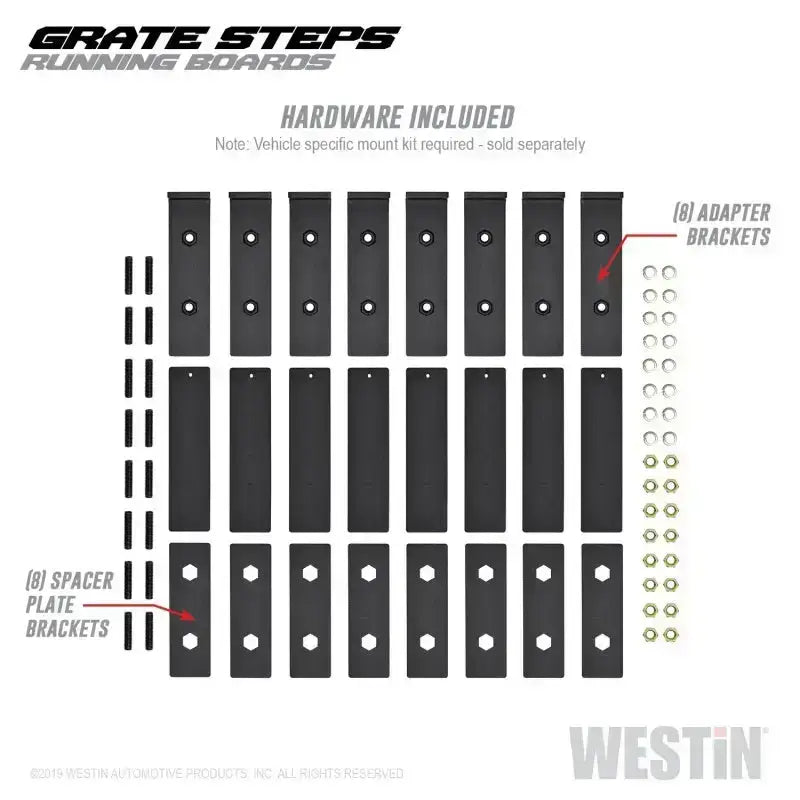 Westin Grate Steps Running Boards 90 in - Textured Black - Truck & Automotive