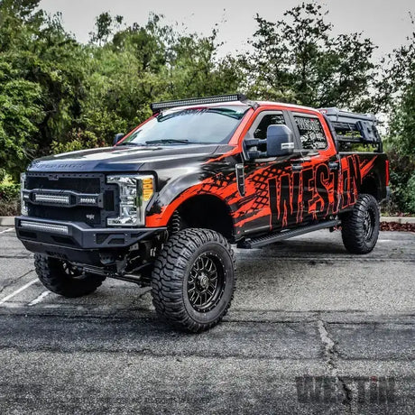 Westin Grate Steps Running Boards 90 in - Textured Black - Truck & Automotive