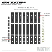 Westin Grate Steps Running Boards 90 in - Textured Black - Truck & Automotive